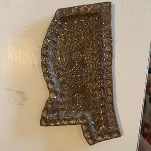 Finger print pottery Mississippi dish